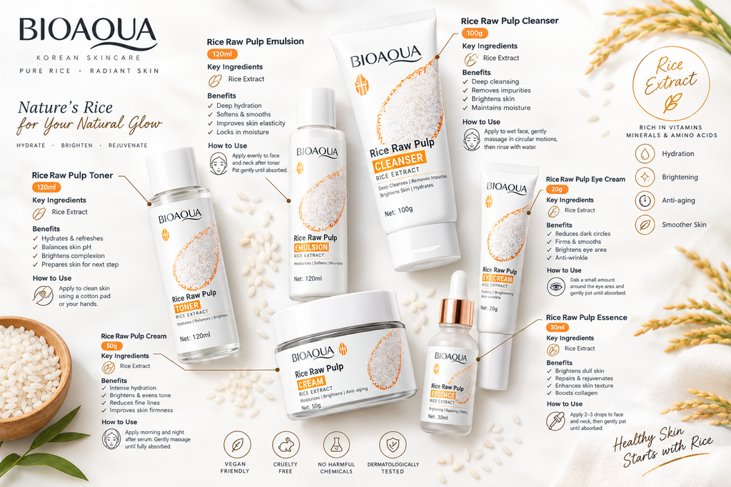 kit de arroz bioaqua x 6 productos