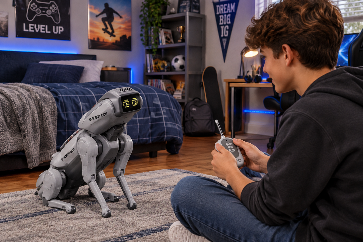 Perro Robot Inteligente con Control Remo