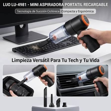 ASPIRADORA PORTÁTIL RECARGABLE PARA AUTO