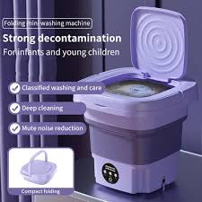 mini Lavadora Plegable Portatil Secadora