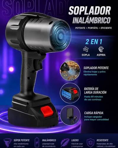Soplador inalambrico recargable